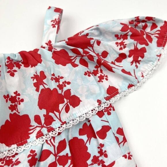 Janie and Jack Floral Cold Shoulder Romper - Picture 3 of 6
